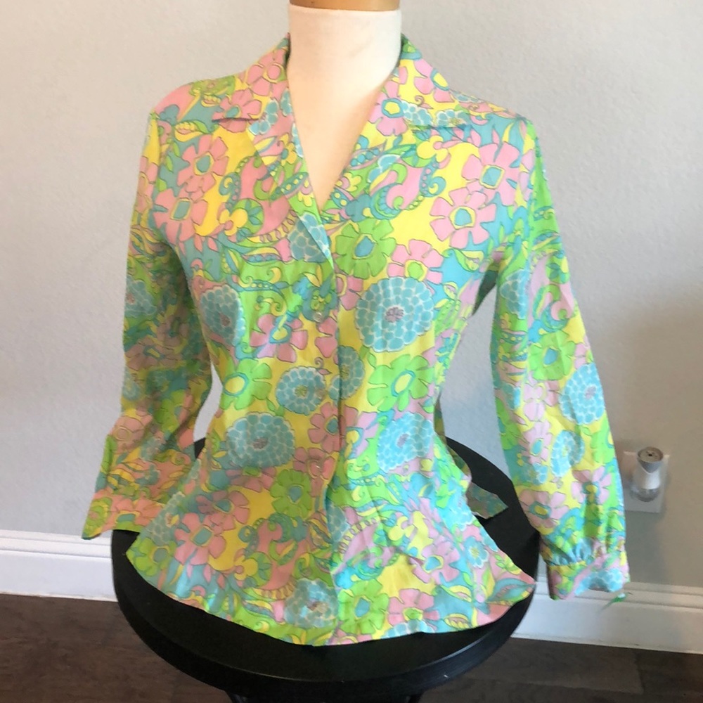 ❤️Ship and Shore Vintage floral shirt